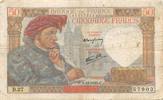 France 1940 50 Francs Jacques Coeur - 05-12-1940 Serial D.27 - F to VF