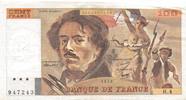 France  100 Francs Delacroix - 1978 Serial H.4-947243 - Hatched - VF