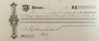 France Mathias Frères & Cie - Blank Bill of Exchange (Second) - F to VF -