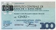 Italy 100 lires 100 Lire Istituto Centrale di Banche E Banchieri - 1977 - Venezia - UNC -