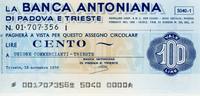 Italy 100 lires 100 Lire Banca Antonina di Padova i Trieste - 1976 - Trieste - UNC -