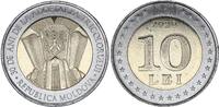 Moldava 10 lei 10 Lei - 30 years of National Flag - Bimetal -