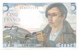 France 5 francs 5 Francs Shepherd - 02-06-1943 Serial F.20 - UNC -