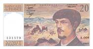 France  20 Francs Debussy - 1981 Serial A.008 - AU