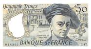 France 50 francs 50 Francs Quentin de la Tour - 1987 Serial C.47 - aUNC -