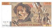 France  100 Francs Delacroix - 1978 Serial M.3 - XF