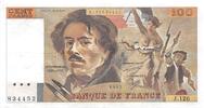 France  100 Francs Delacroix - 1987 Serial J.127 - XF