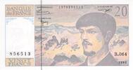 France 20 francs 20 Francs Debussy - 1997 Serial B.064 - UNC -