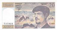 France 20 francs 20 Francs Debussy - 1987 Serial E.021 - UNC -