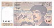 France  20 Francs Debussy - 1995 Serial J.048 - aUNC UNC