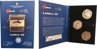 Italy 2020 Set of 3 x 5 Euro Olivetti Letterra 22- 2020 - in folder - Silver Colorized UNC