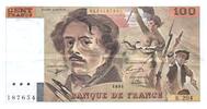 France  100 Francs Delacroix - 1991 Serial K.204 - VF