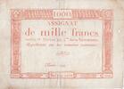 France 1000 francs 1000 Francs 18 Nivose An III - 7.1.1795 - Sign. Bertaut - F to VF -
