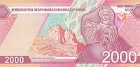 Uzbekistan 2000 sum 2000 Som 2021 - UNC -