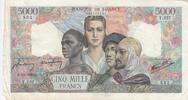 1945 5000 Francs France and colonies - 01-02-1945 Serial Y.257 - VF