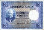 Iceland 100 kronur 100 Kronur, J. Sigurdsson - Herd of sheep - 1946 - P.35 a -