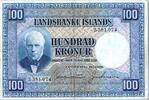 Iceland 100 kronur 100 Kronur, J. Sigurdsson - Herd of sheep - 1946 - P.35 a -