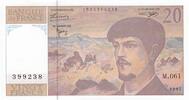 France  20 Francs Debussy - 1997 Serial M.61 - UNC