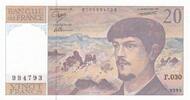 France 20 francs 20 Francs Debussy - 1990 Serial F.030 - UNC -