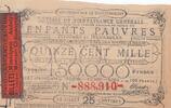 France 25 centimes 25 Centimes Loterie de Bienfaisance Générale des Enfants Pauvres - 1886 - VF - Chateauroux