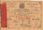 France 25 centimes 25 Centimes Loterie Parc et Jardin de Bordeaux - 1864 - VF