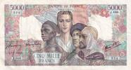 1945 5000 Francs France and colonies - 07-06-1945 Serial J.680 - VF