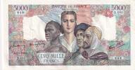 1945 5000 Francs France and colonies - 07-06-1945 Serial D.683 - VF+