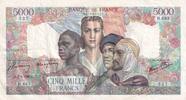 1945 5000 Francs France and colonies - 07-06-1945 Serial H.683 - VF