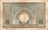 Morocco 50 francs 50 Francs 28-10-1947 - Fine- Serial U.2316 - P.21 -