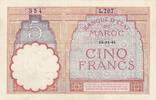 Morocco 5 francs 5 Francs 14-11-1941 - XF - Serial L.707 - P.23Ab -