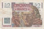 France 50 francs 50 Francs - Le Verrier 07-06-1951 - Serial S.178 - VF -