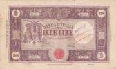 Italy 1000 lire 1000 Lire - Ornate border - 1946 - Serial W 1537 - F - P.72c -