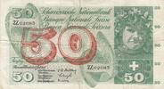 Switzerland 50 francs 50 Francs Young girl - Harvesting apple - 1955 - P.47a - Serial 2Z -