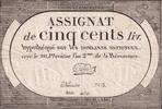 France 500 livres 500 Livres - 20 Pluviose An II (8.2.1794) - VF - Sign. Busier -