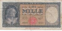 Italy 1000 lire 1000 Lire Italia - 1959 - VF - Serial O.379 - P.88c -
