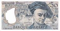 France 50 francs 50 Francs - Quentin de la Tour - 1988 - Serial Q.52 - UNC - P.152d -