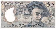 France 50 francs 50 Francs - Quentin de la Tour - 1982 - Serial W.27 - AU - P.152b -