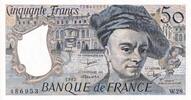 France 50 francs 50 Francs - Quentin de la Tour - 1982 - Serial W.28 - AU - P.152b -