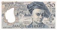 France 50 francs 50 Francs - Quentin de la Tour - 1987 - Serial W.47 - PUNC - P.152c -