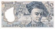 France 50 francs 50 Francs - Quentin de la Tour - 1990 - Serial W.59 - PUNC - P.152e -
