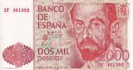 Spain 2000 pesetas 2000 Pesetas Juan Ramon Jimenez - 1980 - XF - P.159 -