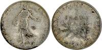 France  1 Franc Semeuse - 1906 - Silver - F - KM.844 FF