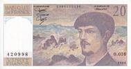 France 1986 20 Francs - Debussy - Serial O.016 - 1986 - UNC - P.151