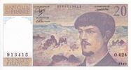 France 1989 20 Francs - Debussy - Serial O.024 - 1989 - UNC - P.151