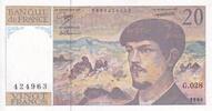 France 1990 20 Francs - Debussy - Serial G.028 - 1990 - UNC - P.151