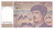 France 1992 20 Francs - Debussy - Serial G.037 - 1992 - UNC - P.151