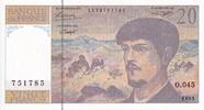 France 20 francs 20 Francs - Debussy - Serial O.045 - 1993 - UNC - P.151 -