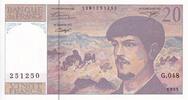 France 20 francs 20 Francs - Debussy - Serial G.048 - 1995 - UNC - P.151 -