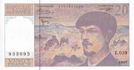 France 20 francs 20 Francs - Debussy - Serial E.059 - 1997 - UNC - P.151 -