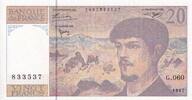 France 20 francs 20 Francs - Debussy - Serial G.060 - 1997 - UNC - P.151 -